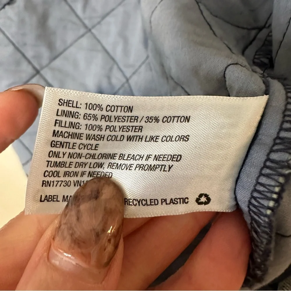 Universal Threads Open Front Quilted Denim Jacket - Picture 7 of 9